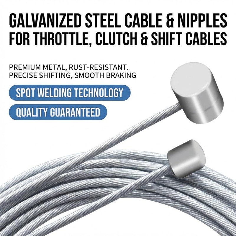 2 Pieces Motorcycle Universal Cable Pulley Universal Repair Kit Bowden