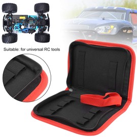 RC Repair Tool Bag, Portable RC Tool Storage Bag for Repairing Remote Controlled Cars, Boats, Planes, Quadcopters, Helicopters, black, Practical