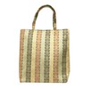 tokusaya 26381 Kimono Bag, Gold Brocade Kimono Bag, Gold/Rattle/Indigo White/Wheat