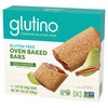 Glutino Gluten Free Oven Baked Bar, Apple Cinnamon, Naturally Flavored,