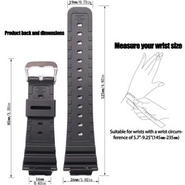 MCXGL Resin Bracelet Compatible with Caiso G Shock GA2100 GA-2110 Men's Rubber Sport Waterproof Bracelet Watch Strap Accessories, Resin, Created Quartz