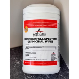 Artemis Bio-Solutions **Artemis Bio Defender Full Spectrum Germicidal Wipes | 160 Ct | 6" x 7" |**