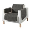 Erwin Müller Armrest Protectors Pack of 2 Suede Look Grey