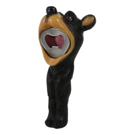 Western Whimsical Comical Forest Black Bear Soda Beer Hand Bottle Cap Opener
