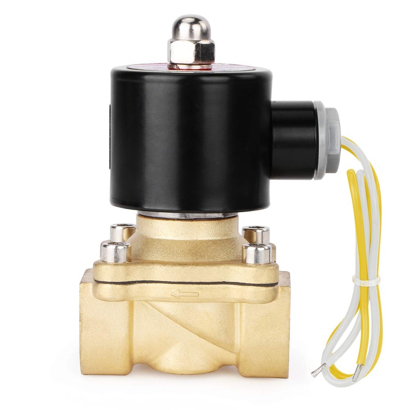 U.S. Solid 3/4" Brass Electric Solenoid Valve 110V AC Normally