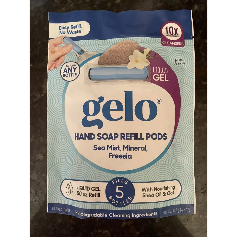 Gelo Foaming Hand Soap Refill Pods Sea Mist, Mineral &