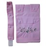 Elegant Embroidered Catheter Leg Bag Holder with a Pocket and