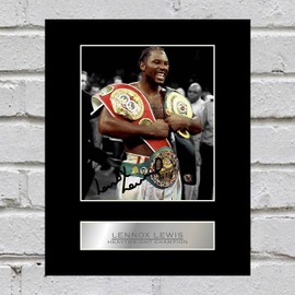 Lennox Lewis Photo Display Heavyweight Champion