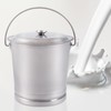 KONKENIE 8L Stainless Steel Bucket with Lid & Handle Coffee