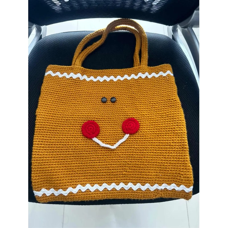 Bolsa Navideña Crochet Tejida A Mano Artesanal Modelos Cool