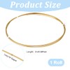 BENECREAT 18 Gauge Gold Anodized Titanium Wire, 6.56 Feet Round