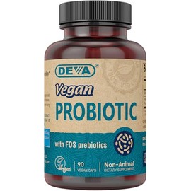 Deva Nutrition Vegan Probiotic Capsules, 90 Count                                                                                                     