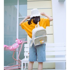 Patty Both Clear Backpack Transparent Ita Bag for Anime Lolita Bag DIY Cosplay(Ita Bag, White)