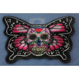 Ivamis Sugar Skull Butterfly Patch - 4x3.2 inch - P6013
