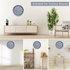 Topkey 8 Inch Round Quiet Wall Clock Easy Read Big