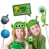 25 Pc Alien Photo Booth Props, Birthday Party Decoration Props,