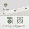 KOUFALL 90 Inch Shower Curtain Long,Linen Fabric Boho Farmhouse Neutral