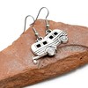 Caravan Charm Earrings, Tibetan Silver Charms on Nickel Free Silver