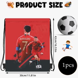 Drawstring Bags, Football Boot Bag, Kid Football Kit Bag Multi-Purpose Sports Kit for Boys Men, Midium Sized Lightweight Kids Draw String Sports Kits for Swimming Dance Travel Gym Vacation Beach Use
