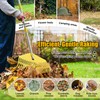 Leaf Rake,Unbreakable Nylon Graden Rake for Lawn,16.5” Wide,45” Long Handle,Yard