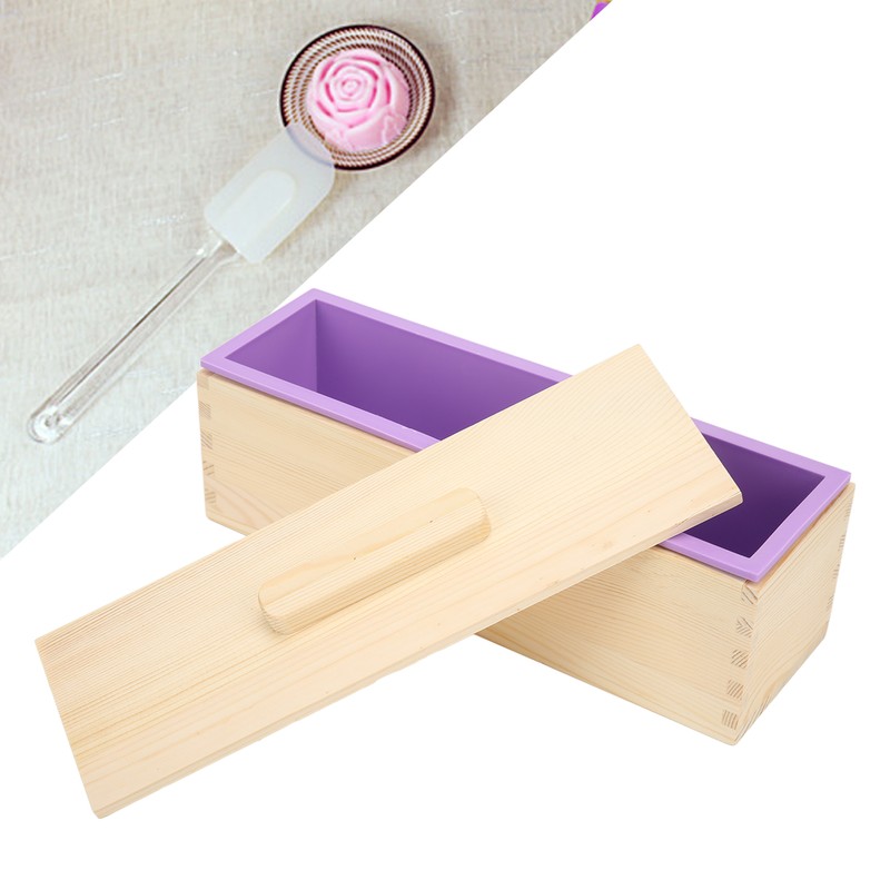 Soap Loaf Mold Flexible Purple Silicone DIY Hand Made Soap