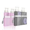 4 in 1 Travel Dispenser Bottle, TSA Approved Refillable Shampoo