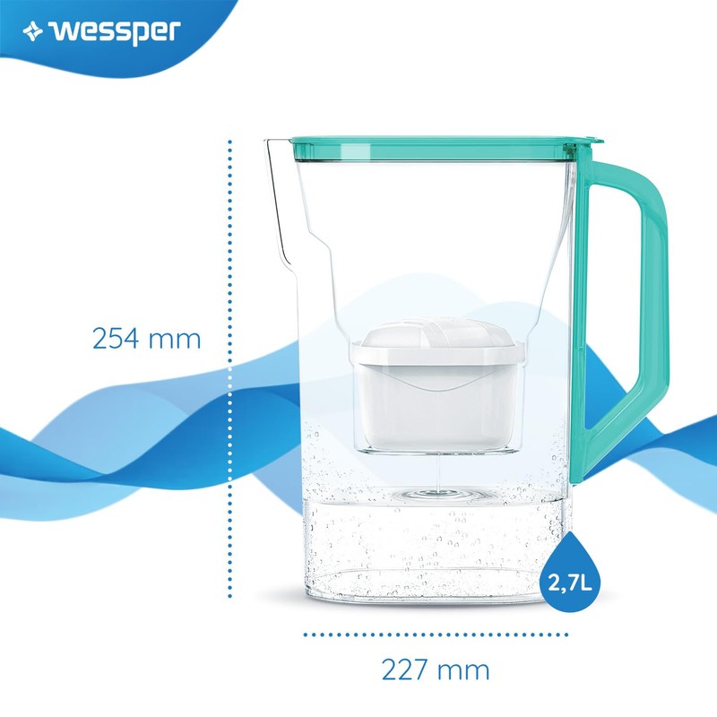 Wessper Water Filter Jug 2.7 L Replacement by Dafi Aquaphor