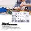250pcs Tact Push Switch Micro Combination Kit 25 Values Boxed