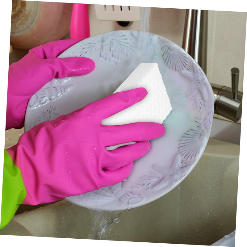 Baluue 48pcs Heavy Duty Kitchen Scrub Sponges Non-Scratch Cleaning Pads