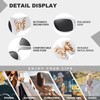 HAOLOTA Women's Polarized Sunglasses - Fashionable Wraparound Butterfly Design with