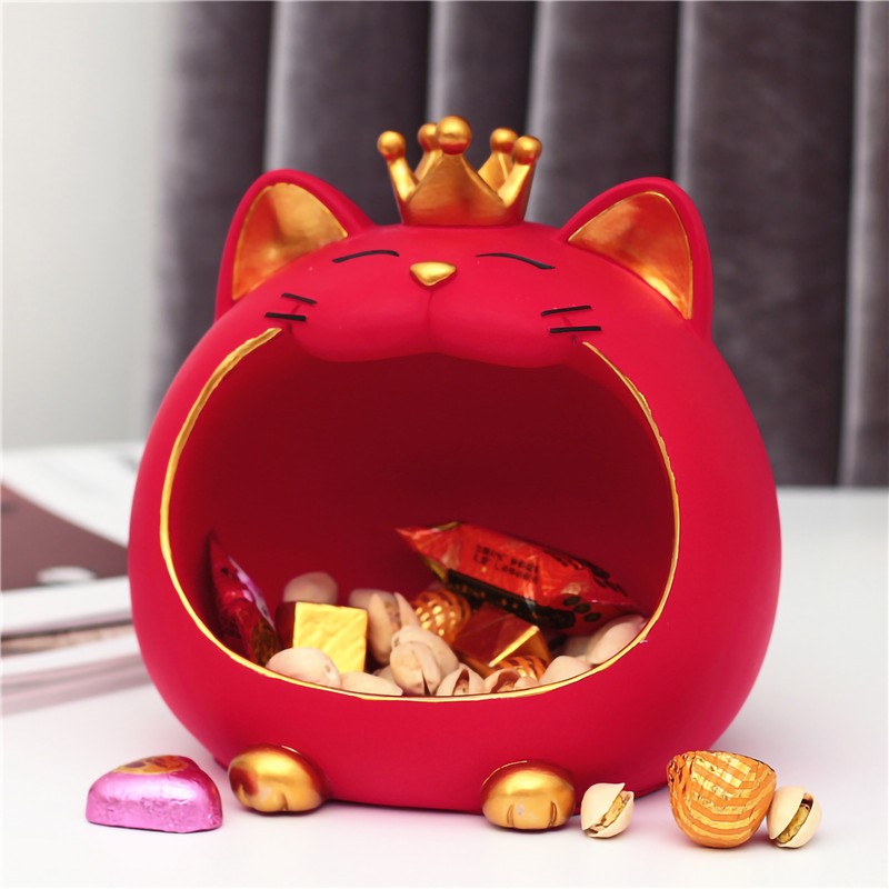 Serving Boxes Cute Decorative Tiger Appearance Resin Material Ornament Tiger