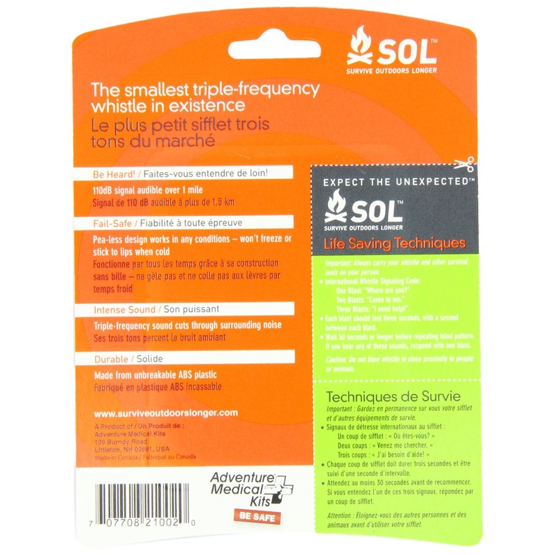 Adventure Medical Kits Essentials Whistle - Pack of 2