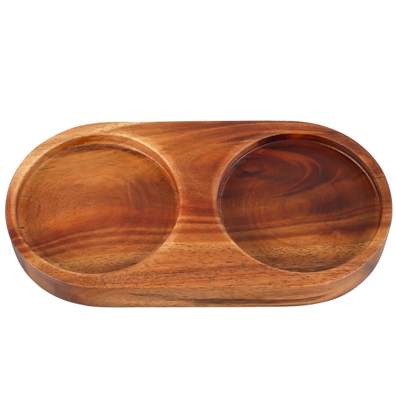 Salt and Pepper Mill Tray Wood Pepper and Salt Mill