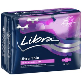 Libra Ultrathin Goodnight Pad with Wings (Pack of 20)