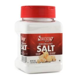 Snappy White Popcorn Salt, 18 oz