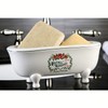 Kingston Brass BATUBDEW Aqua Eden Mini Ceramic Double Ended Bathtub,