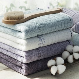 Ghirarosh Cotton Girarosh Cube Hotel Towel 160g Thick Luxury Towel, GL) 160g_Cube_Light Purple / 기라로쉬 코튼 기라로쉬 큐브 호텔수건 160g 도톰 고급타월, GL)160g_큐브_연보라