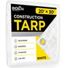 Fire Retardant Construction tarp with Reinforced Corners, Waterproof, UV Resistant