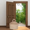 Hanging Basket Seagrass Woven Wall Hanging Storage Basket Organizer for