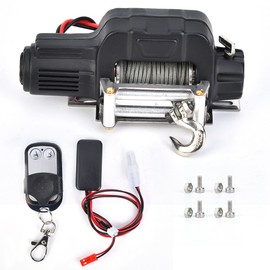1/10 RC Crawler Car Winch Remote Controller Receiver for SCX10 D90 D110 TF2 for TRX4Black