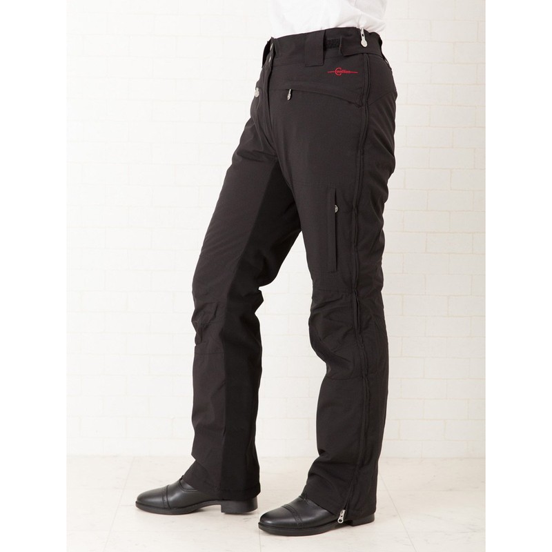 Kerbl Erwachsene Reithose Alaska Thermo-Überzugshose Softshell, Schwarz, l