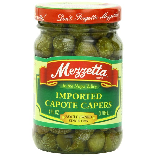 Mezzetta Capers, Capote, 4 Ounce (Pack of 12)