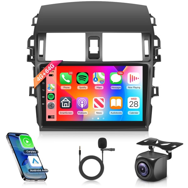 4G+64G Car Radio for Toyota Corolla 2009-2013 Android 13 Car