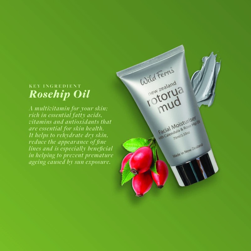 Wild Ferns Rotorua Mud Facial Moisturiser With Calendula & Rosehip