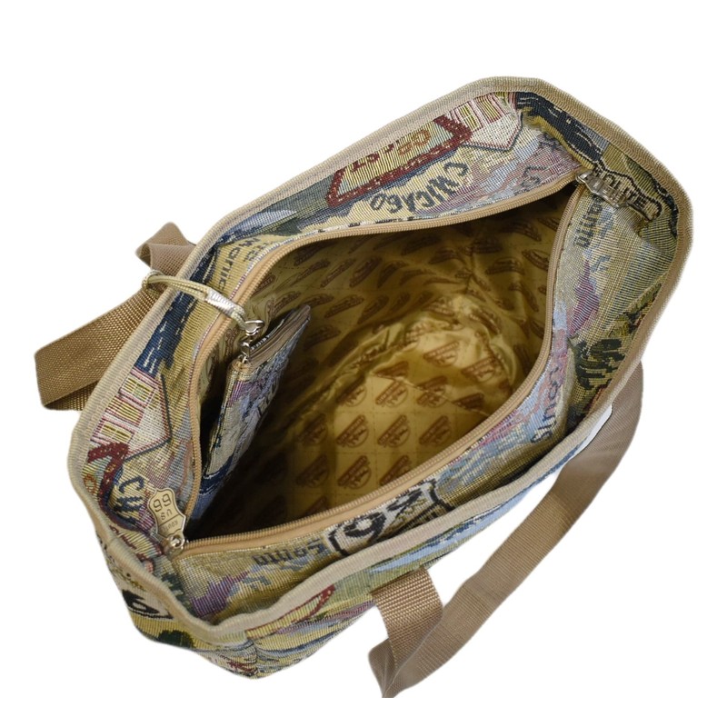 Karriage-Mate Tapestry Rolling Duffel Bag, Inline Skate Wheels. Lightweight. Carry