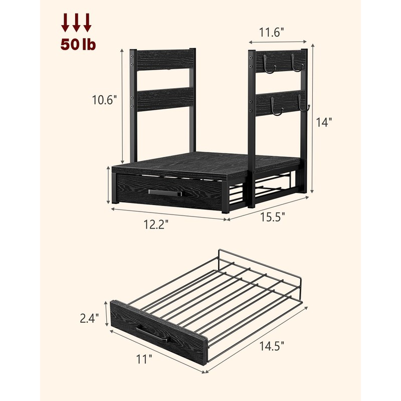 Evermagin Coffee Pod Drawer for K Cup, 35 Pods K-Cup