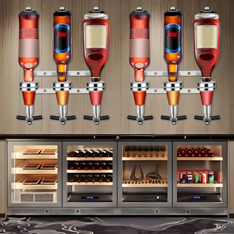 FGXY Upside Down Drinks Dispenser Stand, Bottle Holder Wall Mounted,