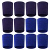 HINFHI 12-Piece Sports Wristband, Soft And Elastic Wristband, Absorbent Wristband,