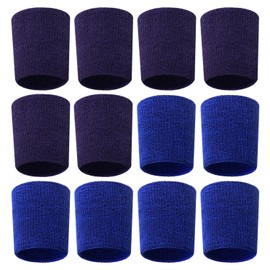 HINFHI 12-Piece Sports Wristband, Soft And Elastic Wristband, Absorbent Wristband, Sports Accessories, Suitable For Basketball, Fitness, And Tennis.