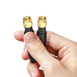 Eightwood WiFi Antenna, Small 2.4G/5G RP SMA Antenna, Lightweight Plug, Omnidirectional, Applicable to Computer USB WLAN FPV Adapter